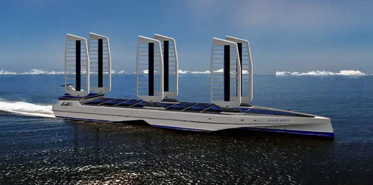solar hybrid vessel black magic tanker sauter co2 design